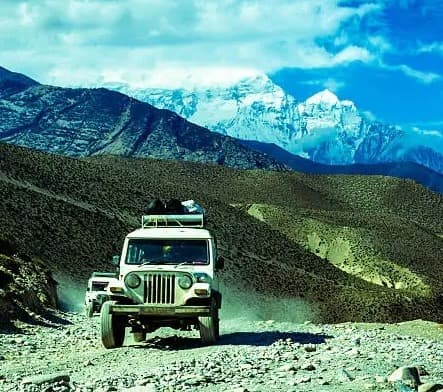 Upper Mustang Trek by Jeep Drive